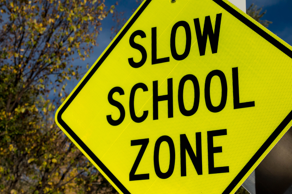 school zone sign